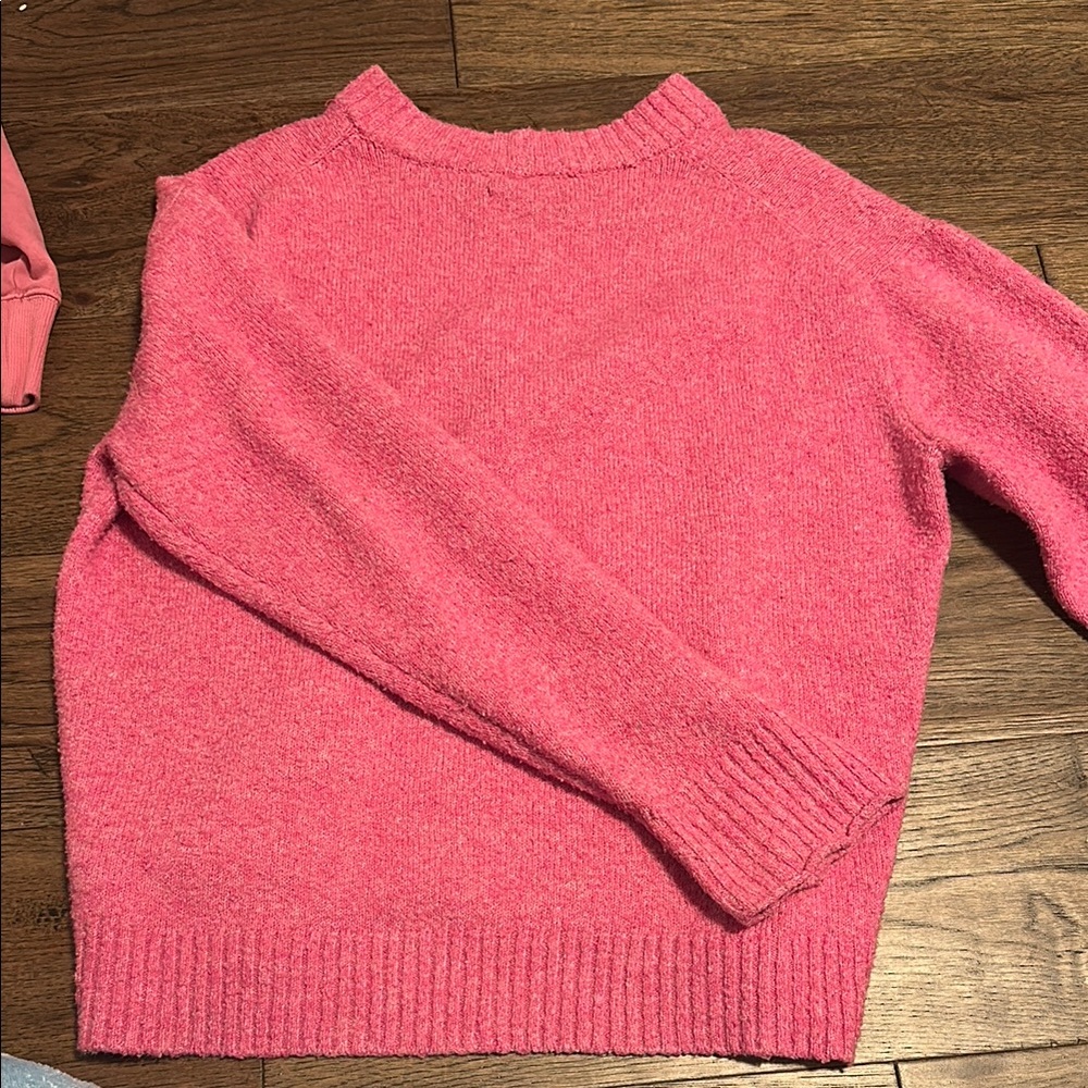 American Eagle Outfitters Pink Crew Neck Sweater